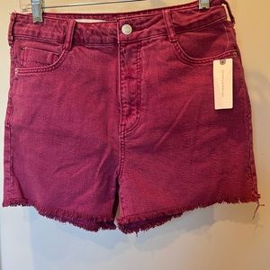 NEW Anthropologie pink cutoffs